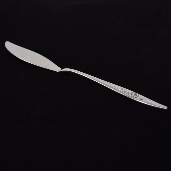 Oneidacraft Deluxe Lasting Rose Pierced Pie Server Master Butter Knife Stainless - Picture 7 of 12